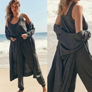 FP Beach | Bicoastal Jumpsuit in Dark Grey, Size SP